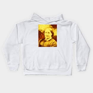 Elizabeth Gaskell Golden Portrait | Elizabeth Gaskell Artwork 11 Kids Hoodie